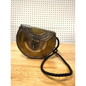 Free People Metal Two Tone Silver Brass Crossbody